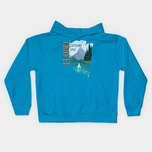 Explore, Live,Travel Kids Hoodie